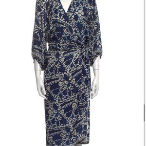 Natalie Martin Silk Wrap Dress - Size S